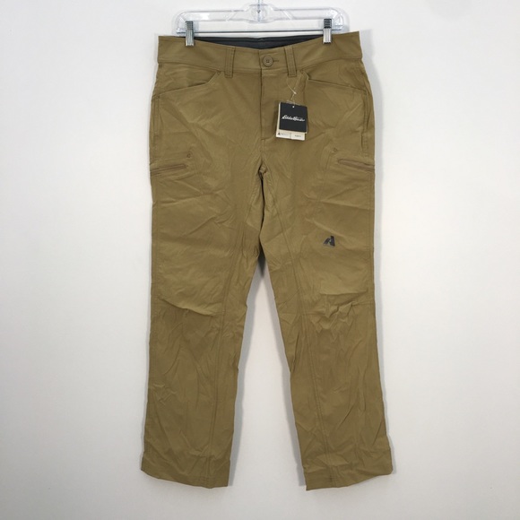 NWT Eddie Bauer First Ascent Flexion Saddle Khaki Cargo Pants